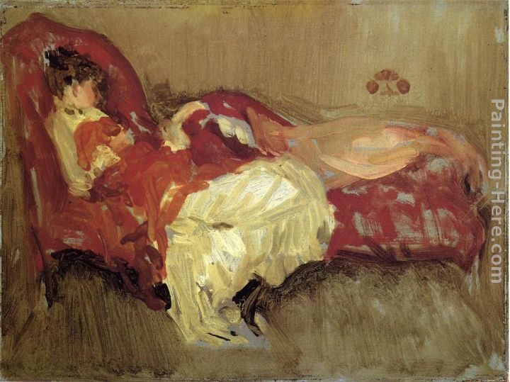James Abbott McNeill Whistler Note in Red The Siesta